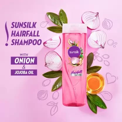SUNSILK Hairfall Shampoo with Onion & Jojoba Oil (370 ml) 6