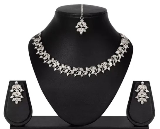 White Silver Jewellary Sets 2