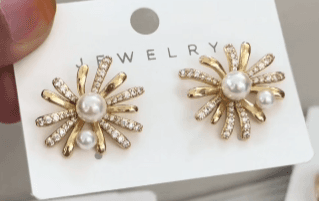 Pearl Moti Jhumki Earrings for Women Girl