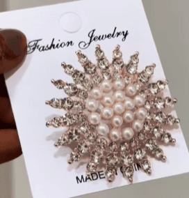 Saree Brooch for Dress, Blazer, Shawl, Gown - Elegant Wedding Bridal Ladies Jewelry Gift