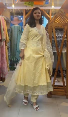 Yellow Kurti Sets with Duppata 2