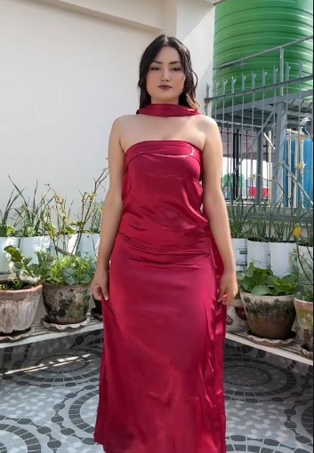 Valentines dresses for Women One Piece Nighty wear 1