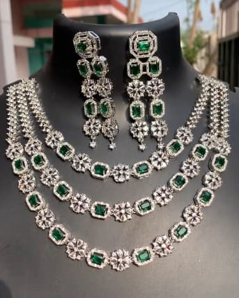 Three Layer Ad set High Quality Necklace 1