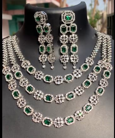 Three Layer Ad set High Quality Necklace 2