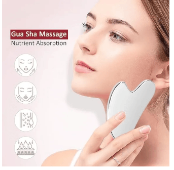 stainless steel gua sha facial massage tool, 1