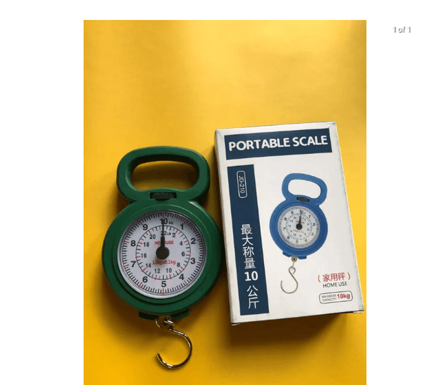Portable Hook Multifunction Hanging 10kg Measure Dial Luggage Scale