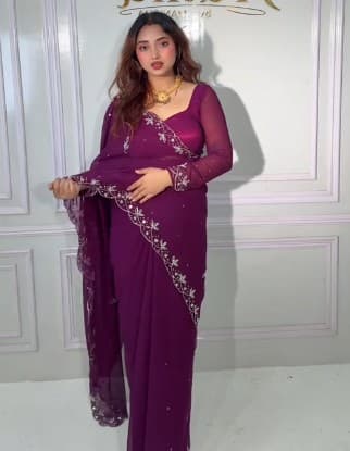 Prathwear Most Demanding Wine color in boutique sare