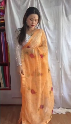 Menika Orgenza Silk Saree 3