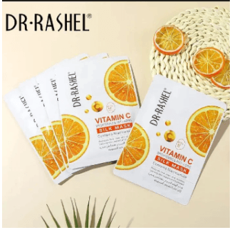 Vitamin C Brightening & Anti-Aging Silk Mask 28g 1Pcs 1