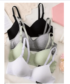 Ladies Bra Push up Bra Girls No Steel Ring Bra Anti-sagging Cotton Underwear 3