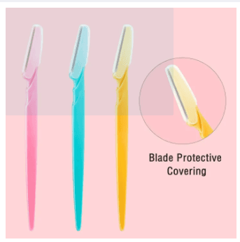 Eyebrow Painless Facial Hair Remover Razor for Face, Women and Men( Pack of 3 ) 9 Pcs 2