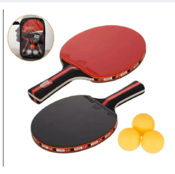 SYP Best Quality 2Pcs bat Table Tennis Racket with 3 Balls 1