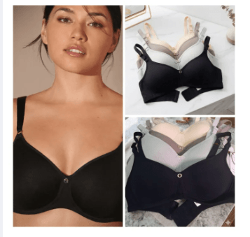 Ribbed wireless push up bra 2