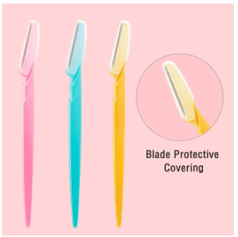 Eyebrow Painless Facial Hair Remover Razor for Face, Women and Men( Pack of 3 ) 9 Pcs 2
