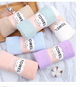 Absorbent Coral Soft Face & Hand Towel 35x75cm Pack Of 1 2