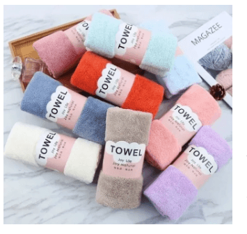 Absorbent Coral Soft Face & Hand Towel 35x75cm Pack Of 1 1