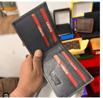 Leather Blue Book Wallet For Men Set Of 1 3