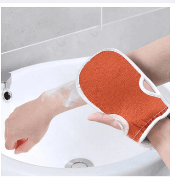 3Pcs/Set Bath Set Double-Side Bath Shower Towel Strong Rubbing Mud Glove Bath Towel Set Washing Towel Set Body Scrub Deep Cleaning Tool 1