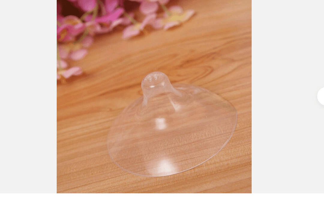 2 Pcs Silicone Nipple Shields Protectors - Soft Breast Feeding Protection Cover for Baby & Mother 2