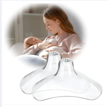 Silicone Nipple Shield for Baby 2 Pcs Pack Anti-colic Soothing Breastfeeding Nipple Cover 3