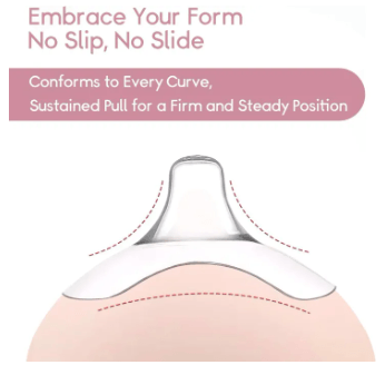 Silicone Nipple Shield for Baby 2 Pcs Pack Anti-colic Soothing Breastfeeding Nipple Cover 2