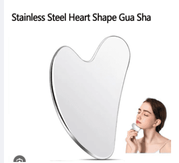 Stainless Steel Gua Sha Face Tool - Metal Massage Tool for Face and Body With Sculpting Massager 2