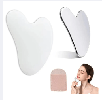 Stainless Steel Gua Sha Face Tool - Metal Massage Tool for Face and Body With Sculpting Massager 1
