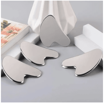 Stainless Steel Gua Sha Face Tool - Metal Massage Tool for Face and Body With Sculpting Massager 3