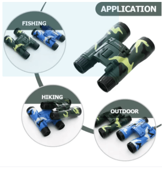 4x48mm Kids Binoculars Toy Bird Watching & Outdoor Play Birthday Gift Boys Girls Durbin Telescope ST 1