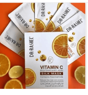 Vitamin C Anti-Agening Silk Face Mask - 28 gm x 5 pcs
