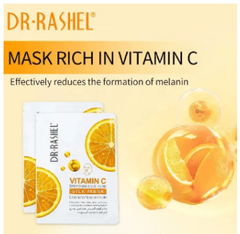 Vitamin C Anti-Agening Silk Face Mask - 28 gm x 5 pcs 1