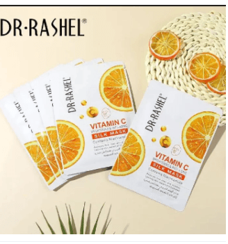 Vitamin C Anti-Agening Silk Face Mask - 28 gm x 5 pcs 2