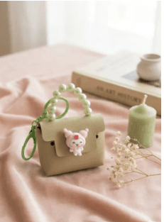 1Pcs Mini Leather Bag Keychain / Coin Purse 1