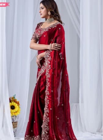 Ethnic Motifs Zari Art Silk Designer Saree