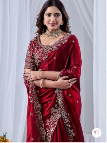 Ethnic Motifs Zari Art Silk Designer Saree 1