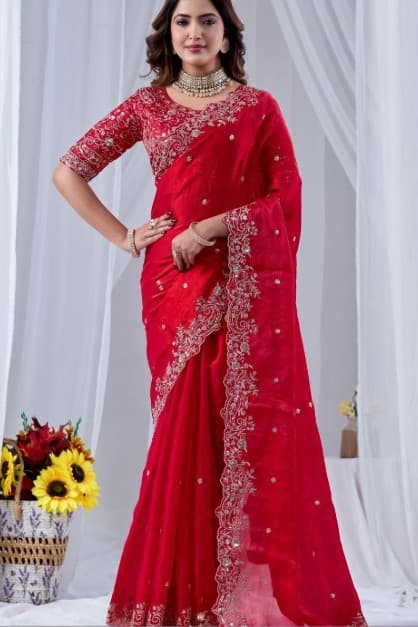 Shivshakti Collection Zari Art Silk Designer Saree