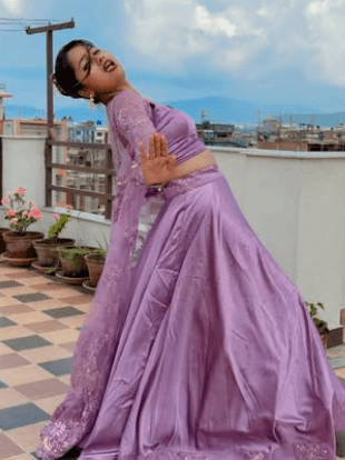 Gopal Bastralaya Pretty Outer Lehenga – Lavender Designer Collection By Niva Yadav 2