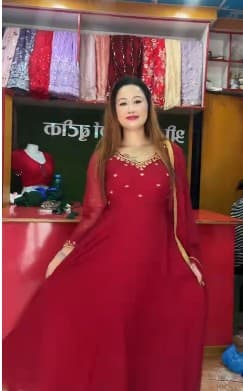 Menuka Collection Premium Maroon Anarkali Gown Set with Dupatta | Party & Festive Wear for Women