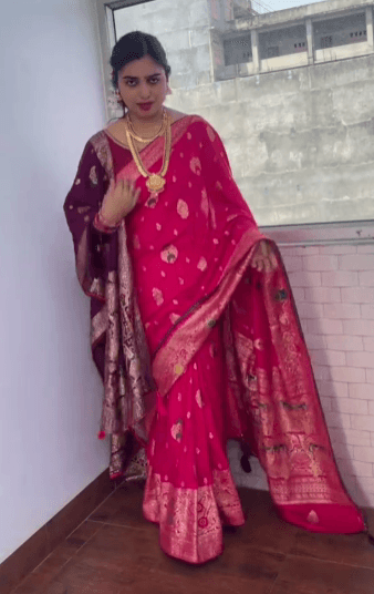 Draped in Timeless Elegance Duppta set saree