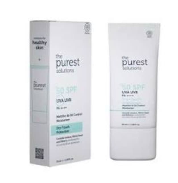 The purest solution spf 50 mattifying oil control