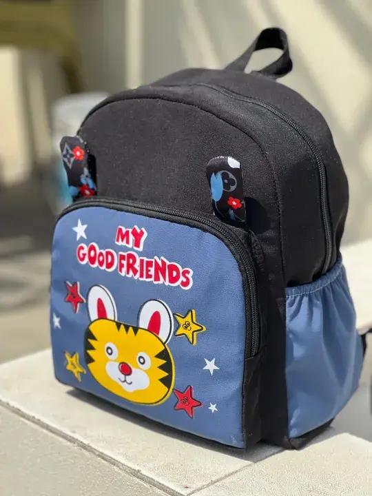 Cartoon Printed Bag Pack For School Kids|Bag For Children Unisex |Suitable For Play Group To LKG