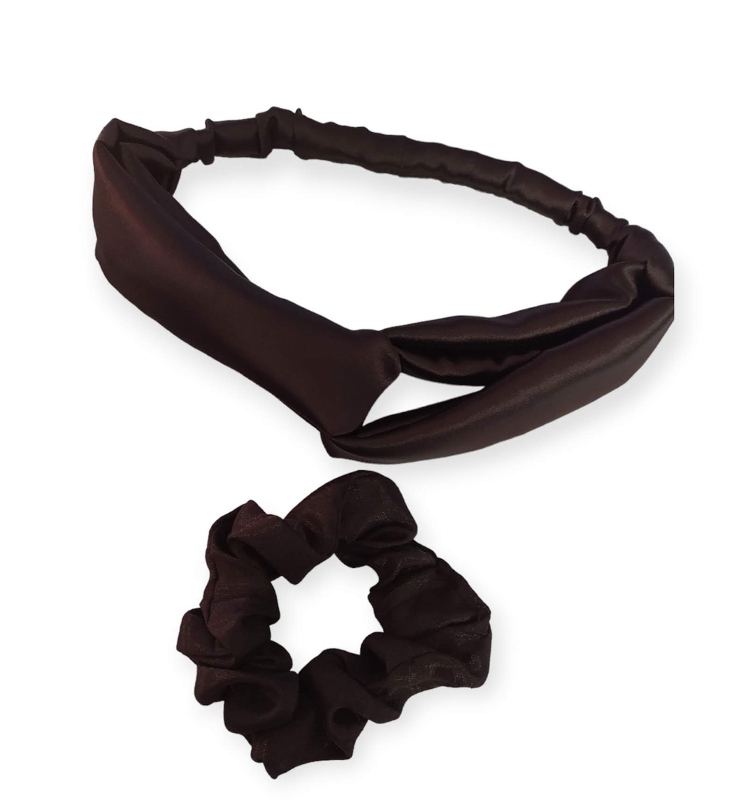 Silk Headband and Scrunchy Set 1