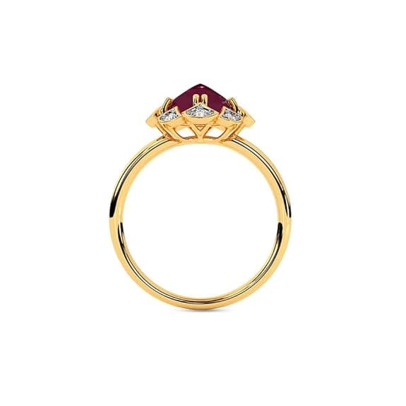 Silver 18K Gold and Rose Gold Plated Layered Love Dual Hearts Ring