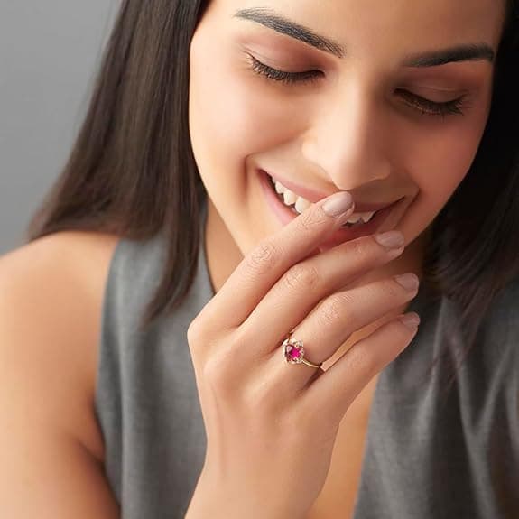 Silver 18K Gold and Rose Gold Plated Layered Love Dual Hearts Ring 3