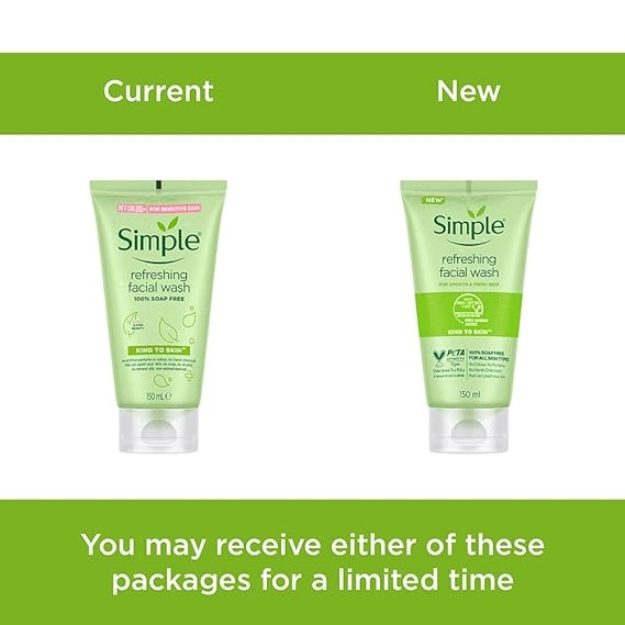 Simple Kind To Skin Refreshing Facial Wash 150 ml 5