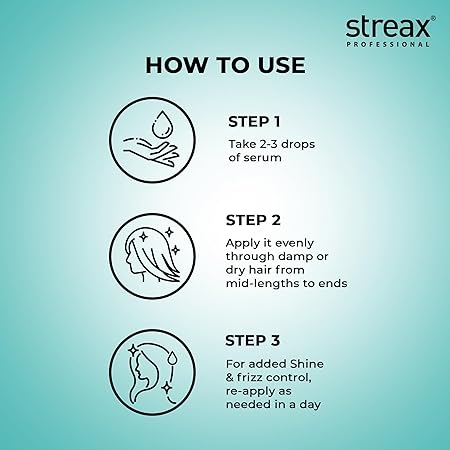 Streax Professional Vitariche Gloss Hair Serum (100 ml) 4