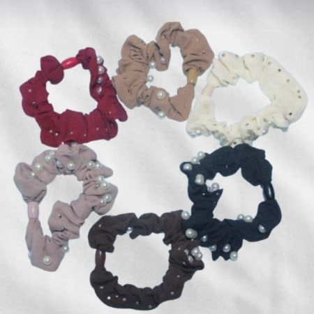 Super Korean hair Rubber Band for Girls ( Pack of 6 ) 1