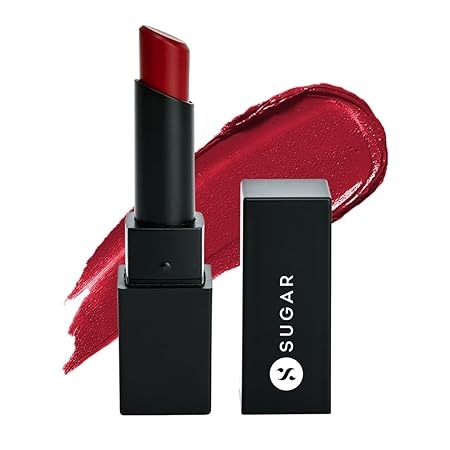 Sugar Cosmetics Nothing Else Matter Longwear Lipstick - 18 Scarlet Letter- Hot Red 1