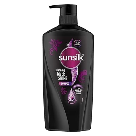 Sunsilk Black Shine, Shampoo, 625ml, for Shiny, Moisturised & Fuller Hair, with Amla + Oil & Pearl Protein, Paraben-Free 1