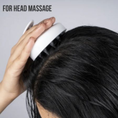 Super Soft Shampoo and Scalp Massage Brush - Black and White 4
